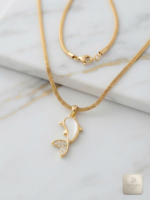 Charming gold dolphin pendant neckchain