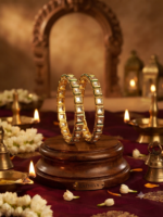 Kundan Rajwadi Bangles (set of 2) #1
