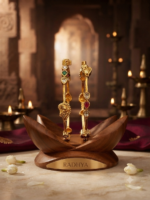Kundan Rajwadi Bangles (set of 2) #4